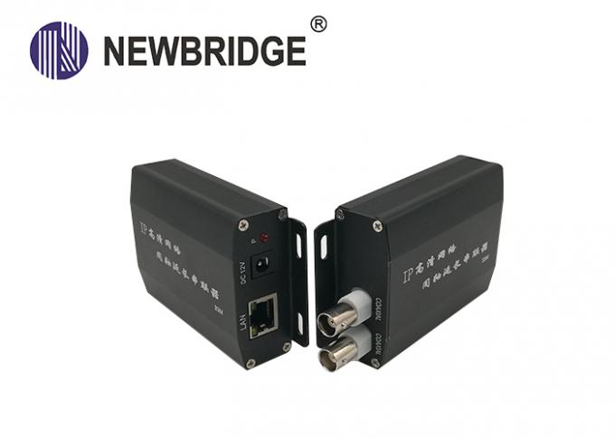 Ethernet de la fuente del suplemento ip+power de la fibra óptica sobre el suplemento coaxil con 2 puertos de BNC y 1 puerto rj45