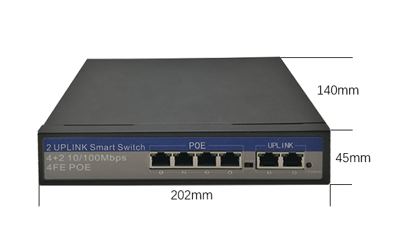 Poder del interfaz RJ45 sobre la fuente de alimentación del POE del puerto del interruptor 4 de Ethernet para el sistema de seguridad del Cctv