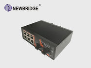 IP40 Protect Grade Managed PoE Switch 6 Port Metal Shell 12~48V DC Terminal Block