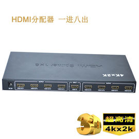 3D divisor 1 de HDMI del divisor 1 x 8 del vídeo 4K HD HDMI en 8 hacia fuera
