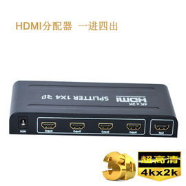 China 4K divisor 1 de HDMI de 1.4b 1 x 4 en la certificación video hacia fuera favorable del CE 4 3D fábrica
